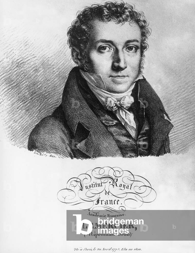 Immagine di Incisione "Louis Nepomucene Lemercier" 1820 di Jules Bailly, b/w