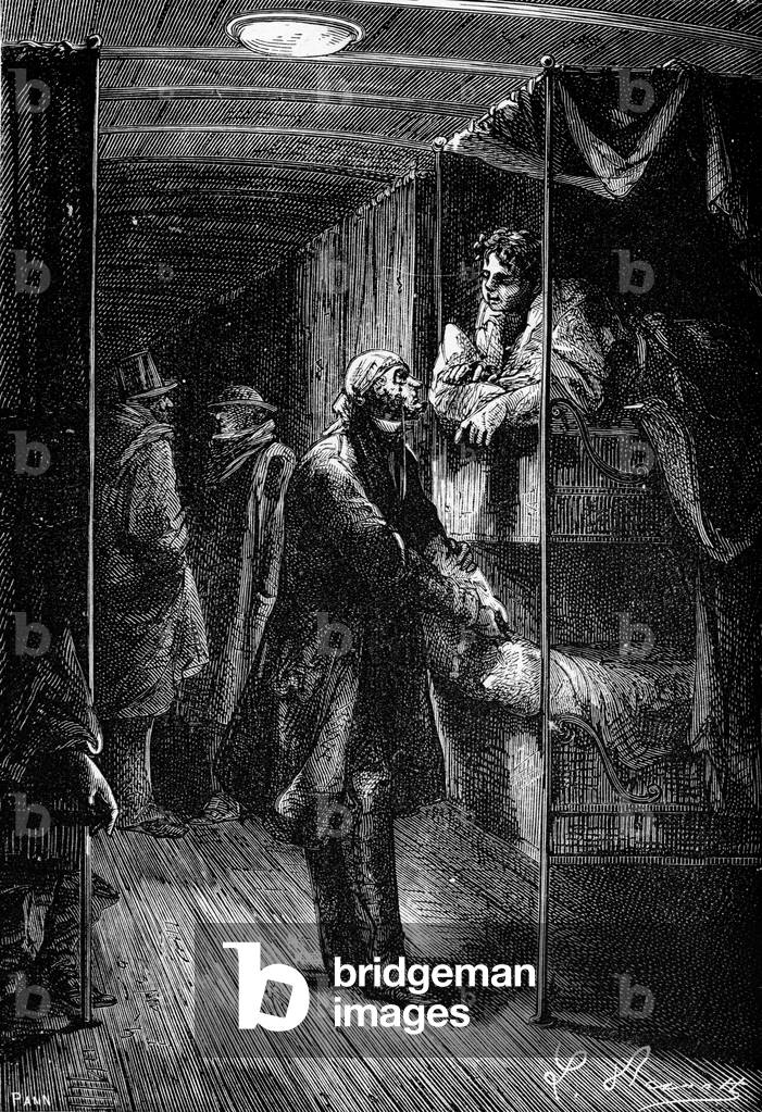 "Il giro del mondo in ottanta giorni di Jules Verne" di Leon Benett, b/w