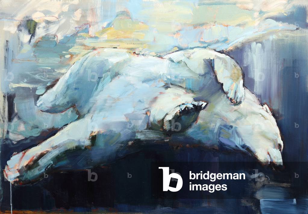 Unter dem Eis, 2015 (Öl auf Leinwand)