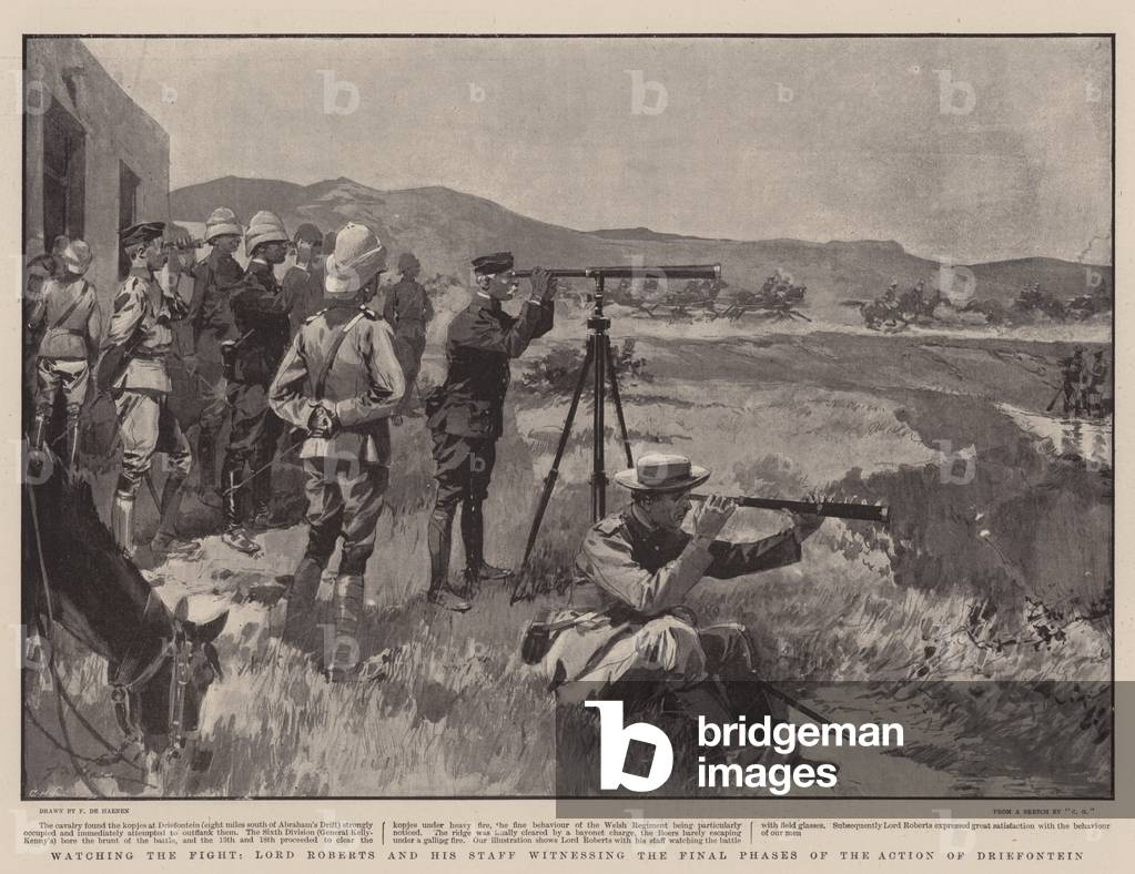 Bild von Druck "Beobachten Sie den Kampf" von Frederic de Haenen, b/w