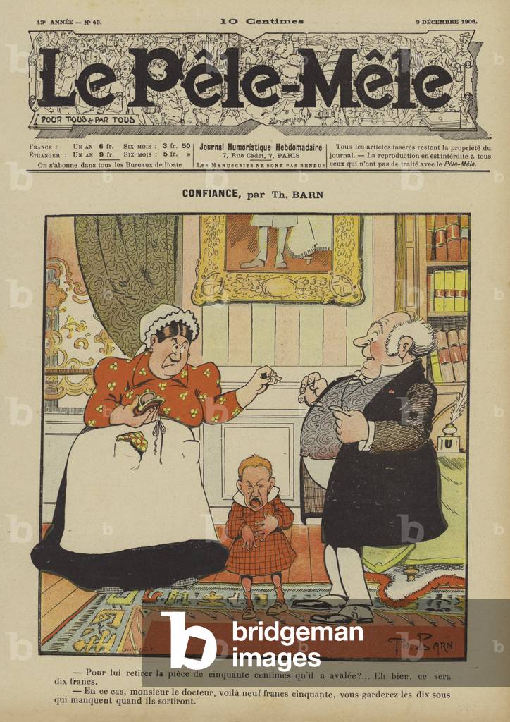 "Vertrauen. Illustration für Le Pele-Mele" von French School