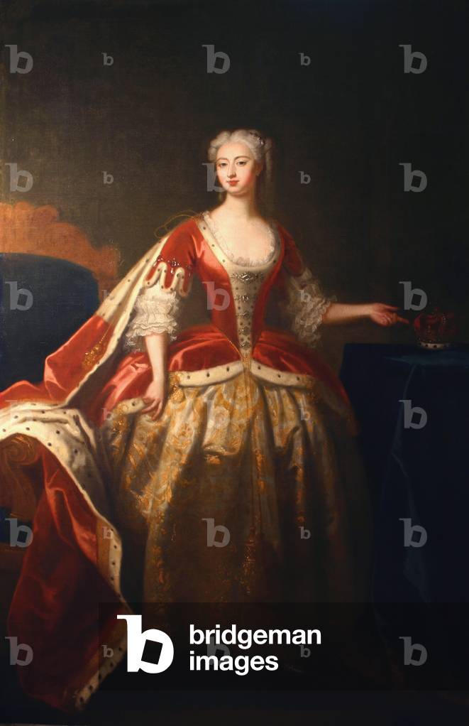 Augusta von Sachsen-Gotha, um. 1738 (öl auf leinwand)