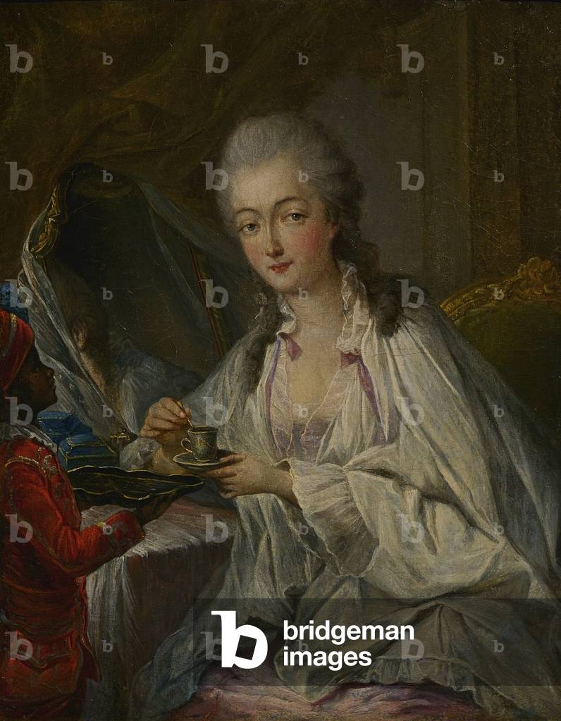 Ritratto di Madame du Barry e la pagina Zamore