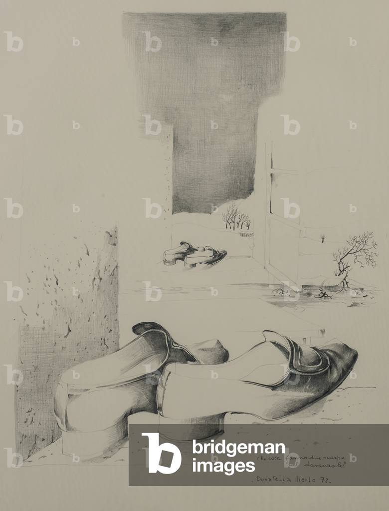 "Was machen zwei Schuhe auf der Fensterbank? " 1972 von Donatella Merlo