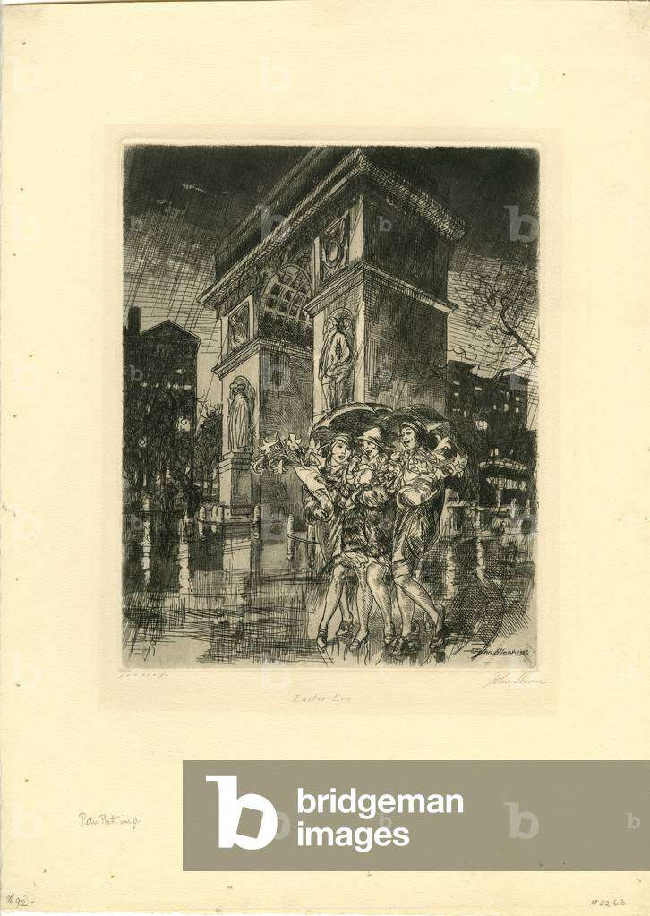 Pâques, Washington Square, 1926 (gravure)