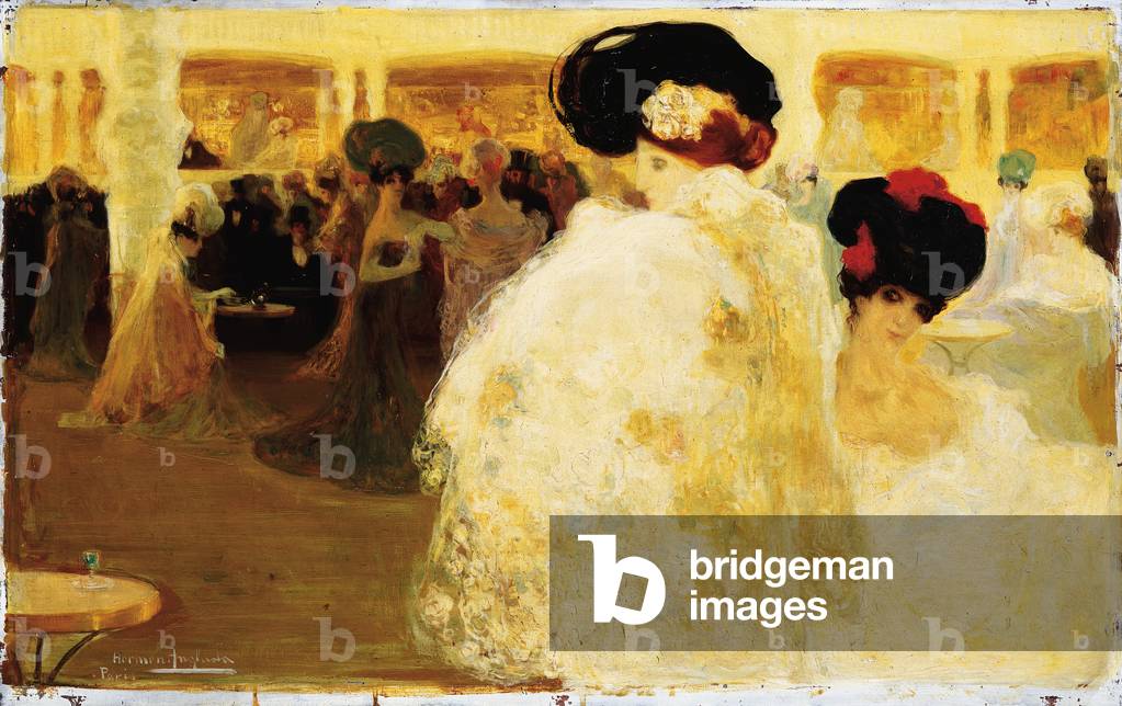 El Casino de París, 1900 (olio su pannello)