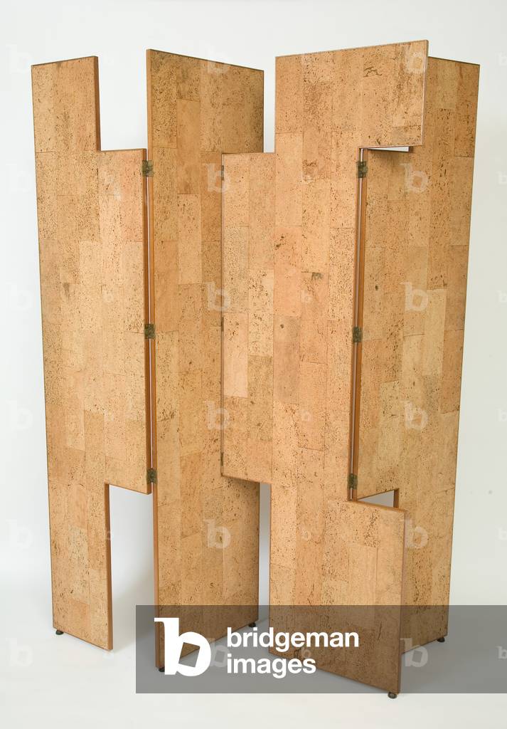 Folding screen, 1973 (cork)