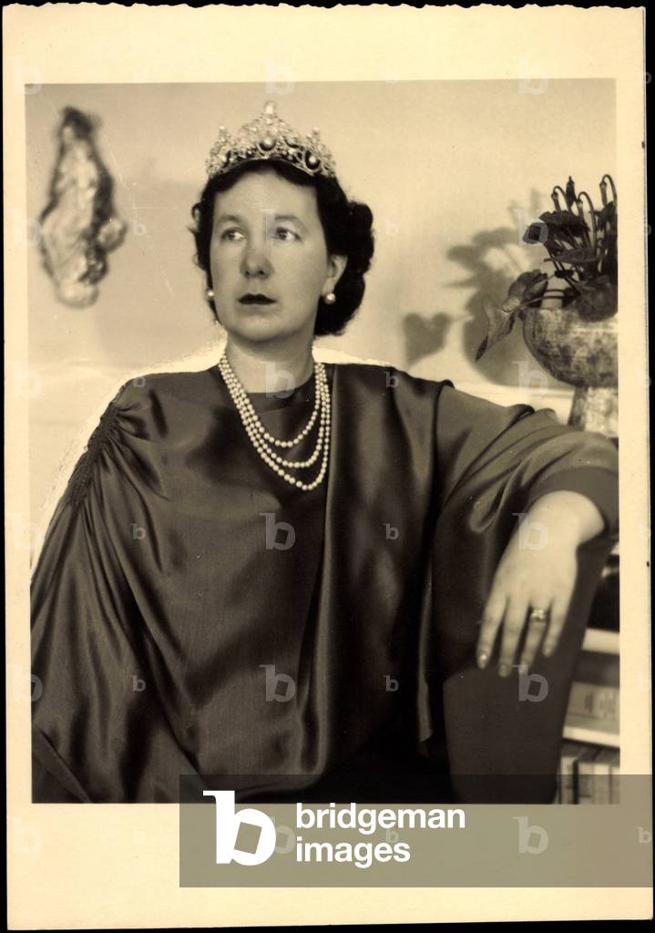 foto Ak Principessa ereditaria Marie von Leiningen e Russia (foto in b/n)