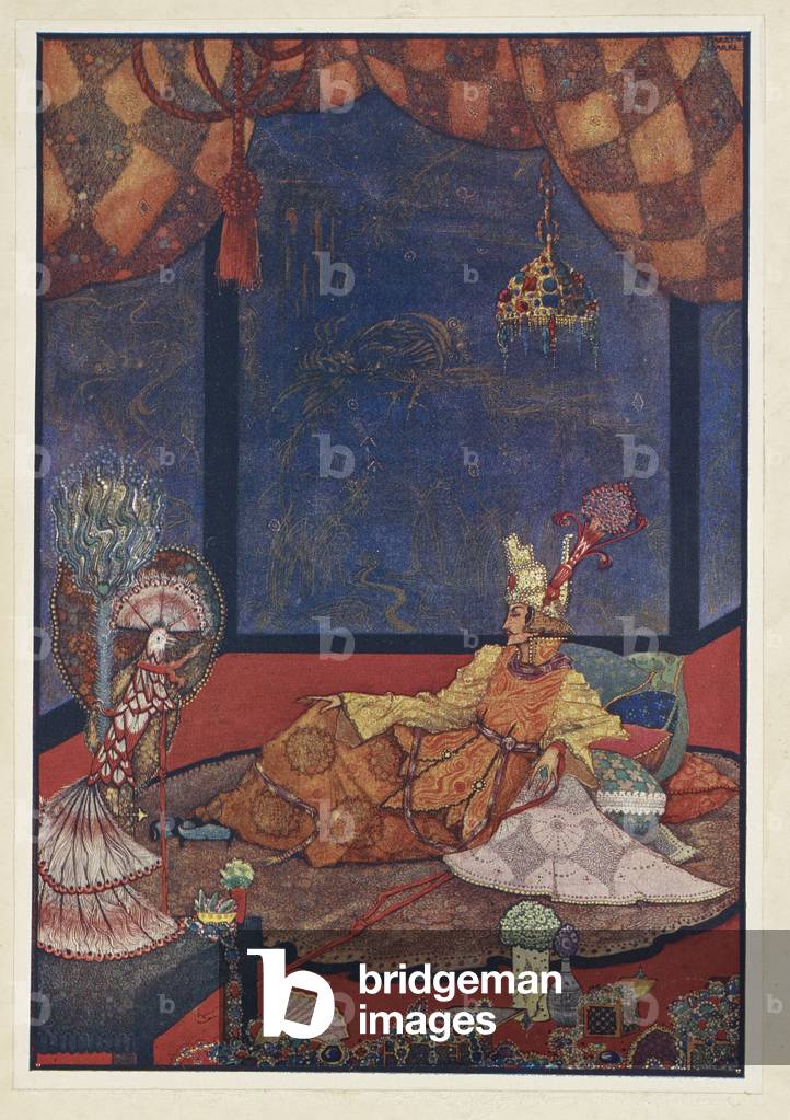 Immagine di Libro "L'usignolo. L'uccello artificiale era posto su un cuscino di seta vicino al letto dell'Impe