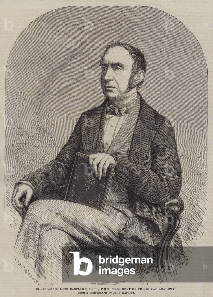 Sir Charles Lock Eastlake, DCL, FRS, Presidente della Royal Academy (incisione)