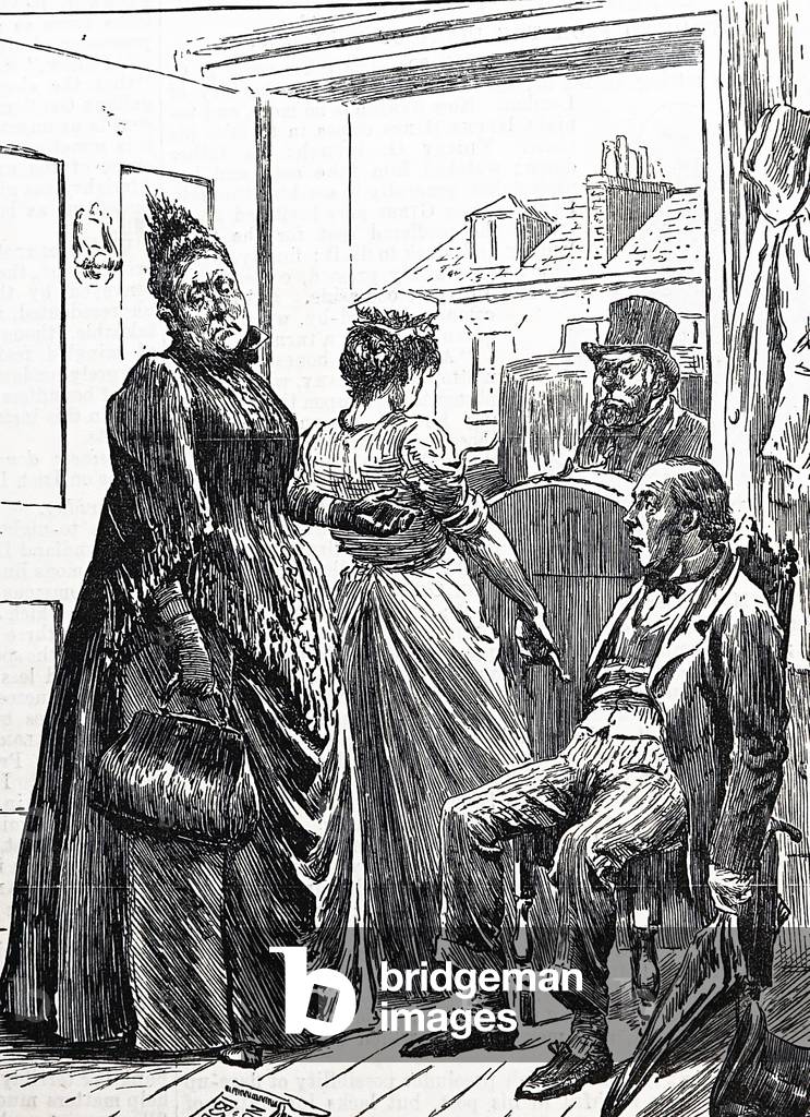 "Una donna bullismo suo marito" 1850