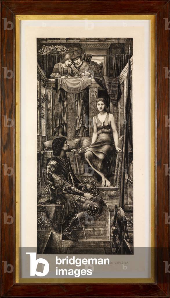 "Re Copetua e la Mendicante (fotocalco)" di Edward Coley Burne-Jones