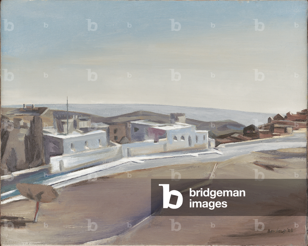 L'Ospedale dei Cavalieri di San Giovanni, Strada di Betlemme, Gerusalemme: Chiaro di luna, 1923 (Olio su tela)