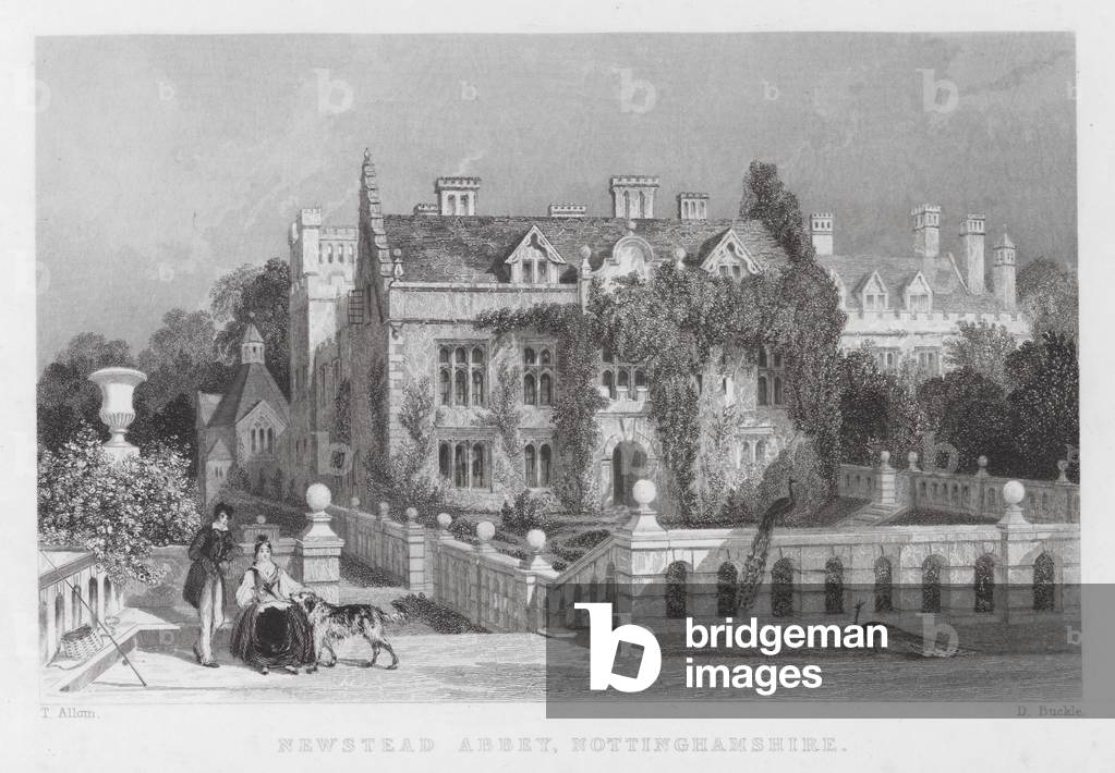 "Newstead Abbey" von Thomas Allom