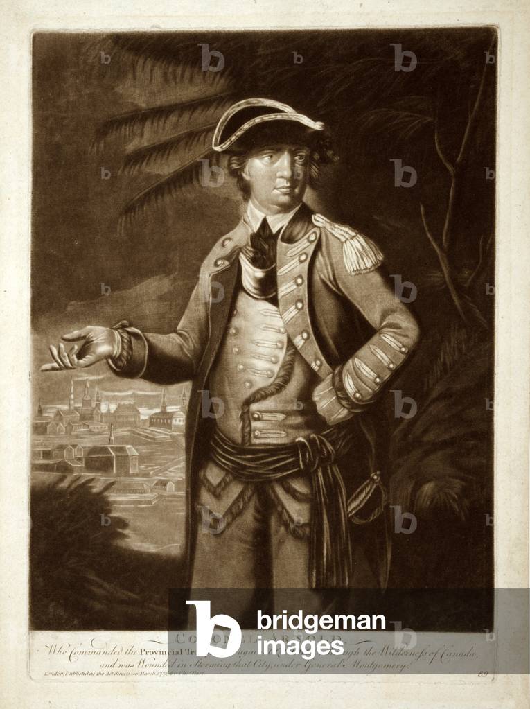 "Il colonnello Arnold" 1776 di English School
