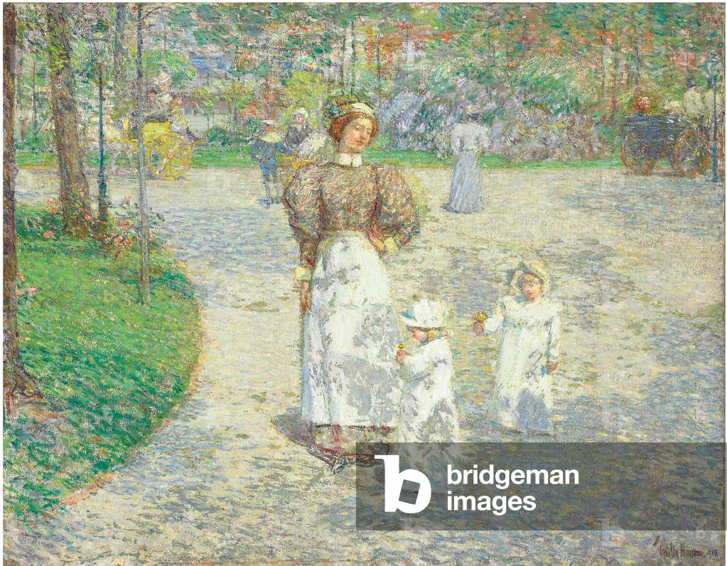 Bild von Gemälde "Frühling im Central Park", 1908 von Childe Frederick Hassam