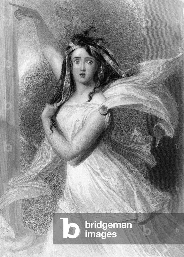Image of Engraving depicting Cassandre 1839, b/w