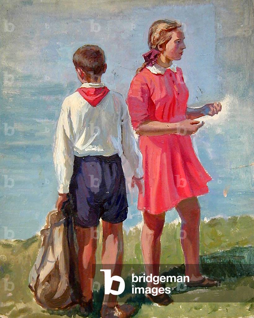 Sowjetische Jugend, 1958 (Öl auf Karton)