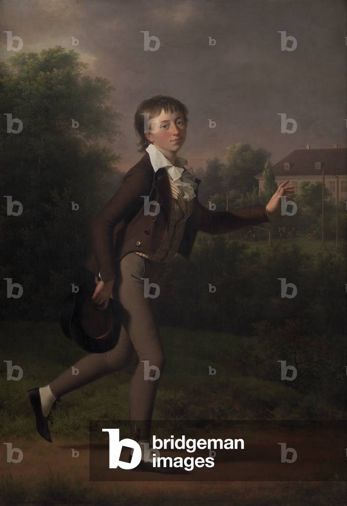 Laufender Junge. Marcus Holst von Schmidten, 1802 (öl auf leinwand)