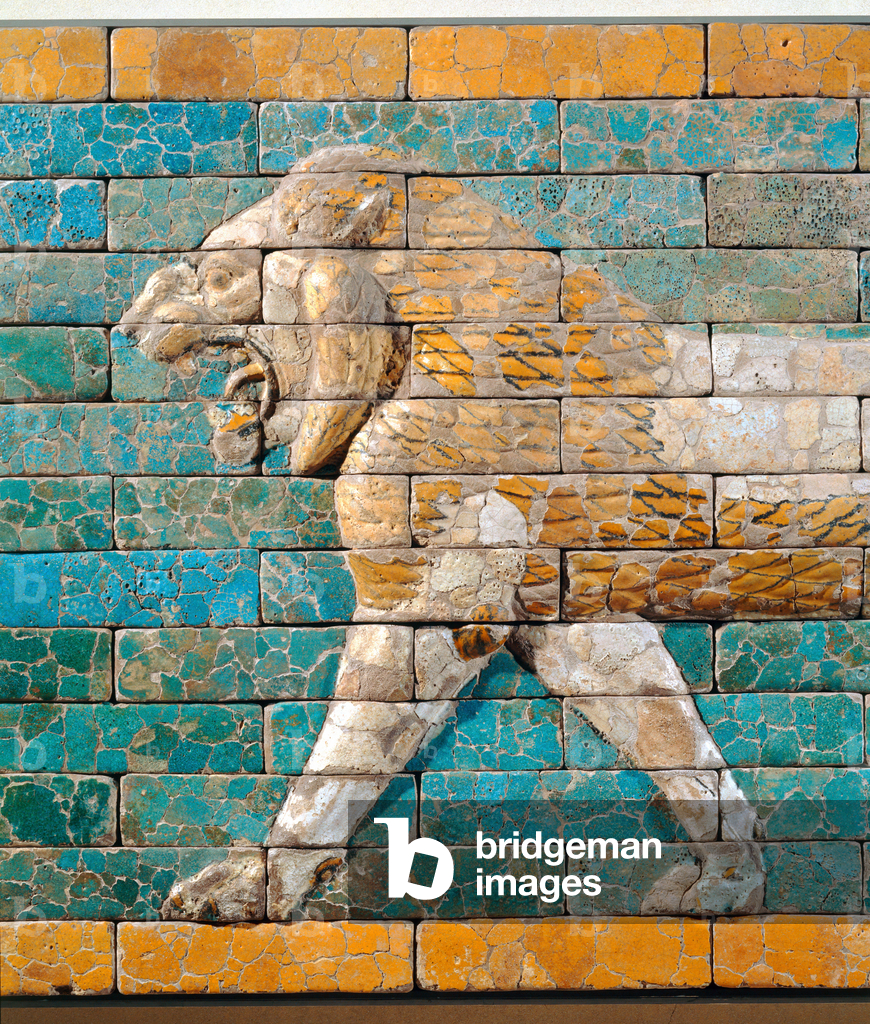 Lion tourné vers la gauche ...