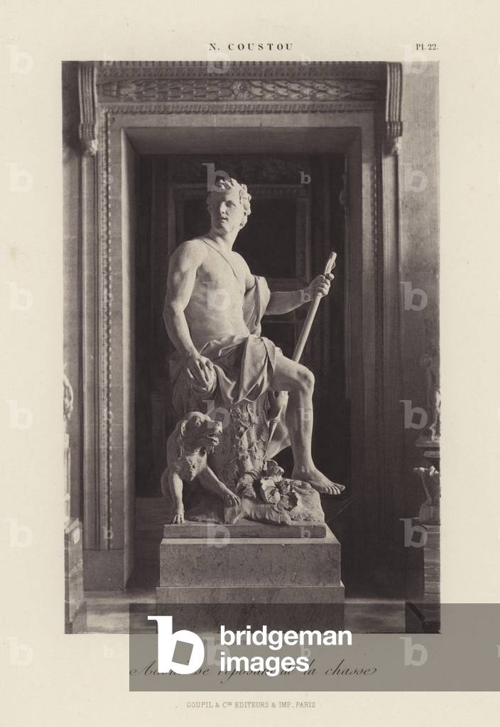 Adonis se reposant de la chasse (s/w foto)