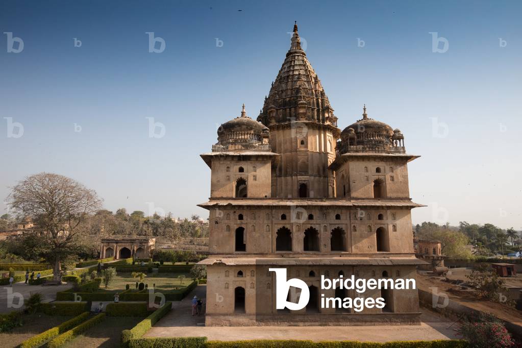 Chattri Royal cenotaph Orccha, Madhya Pradesh, India, February 2018 (photo)