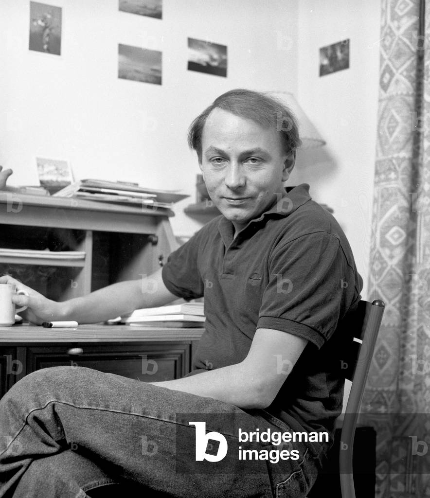 Immagine di Fotografia "Michel Houellebecq" di Louis Monier, b/w
