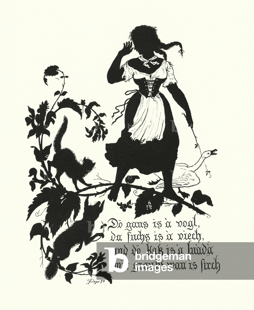 Silhouette di Hugo Strohl (litografia)
