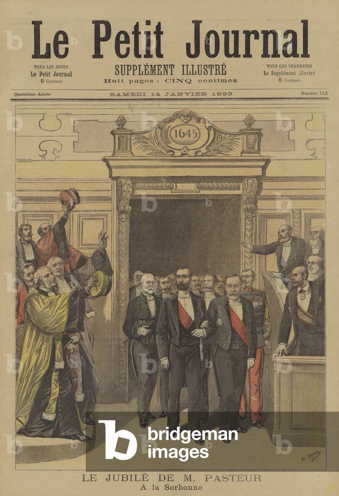 Celebrazioni in onore del 70° compleanno di Louis Pasteur alla Sorbona (colore lito)
