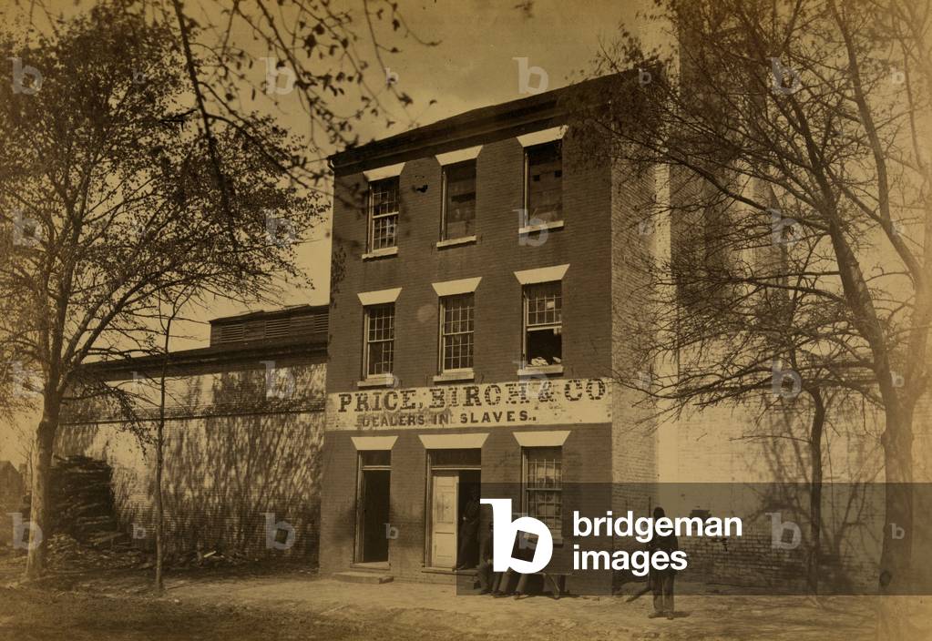 Immagine di Fotografia "Slave Pen Store 1863 (foto)" di Andrew Joseph Russell, b/w
