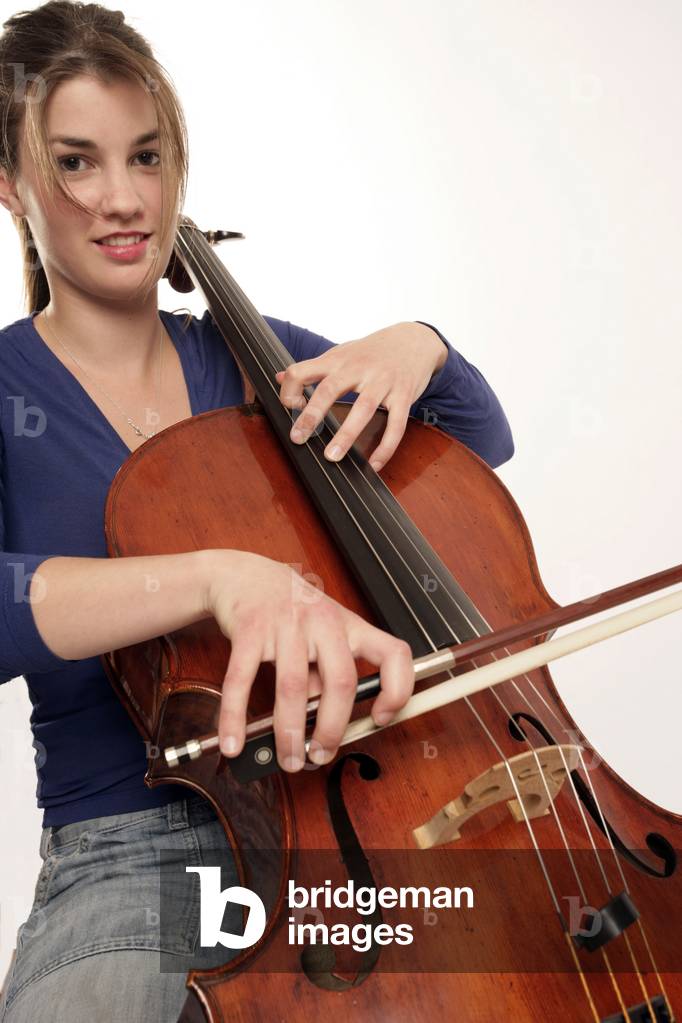 Immagine di Fotografia "Violoncello primo piano del violoncellista" di Chris Stock