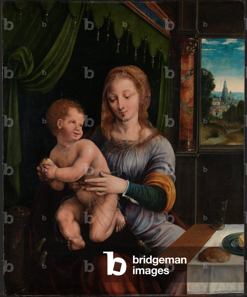 Immagine di Dipinto "Madonna col Bambino" 1530 di Ambrosius Benson