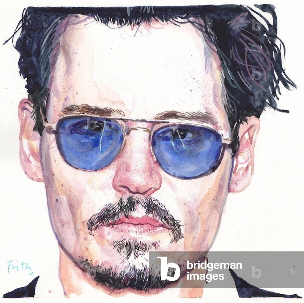 Immagine di Dipinto "Johnny Depp (acquerello)" di Michael Frith