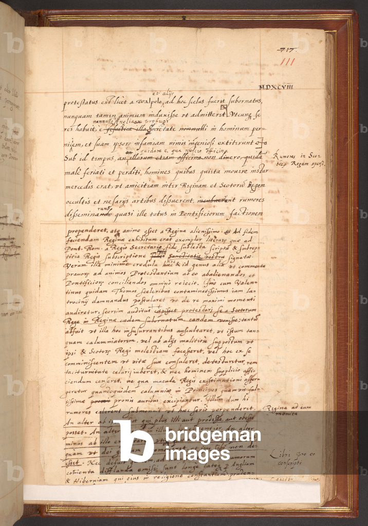 Image de Manuscrit représentant Récit de William Camden sur le règne d'Elizabeth I 1607 par English School