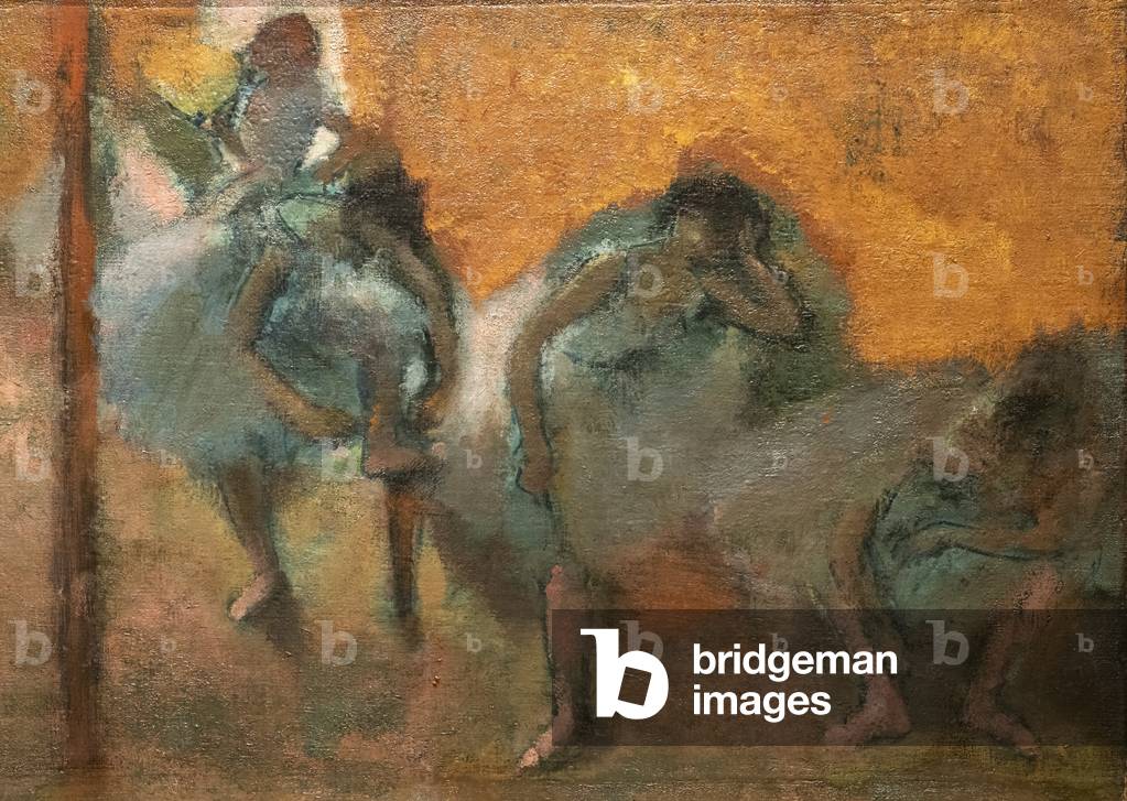 Tänzerinnen zu Hause (Detail). Um 1900-1905. Öl auf Leinwand.