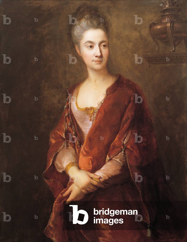 Porträt der Frau des Künstlers Jeanne Cotelle (1642 - 1708), 1704 (Öl auf Leinwand)