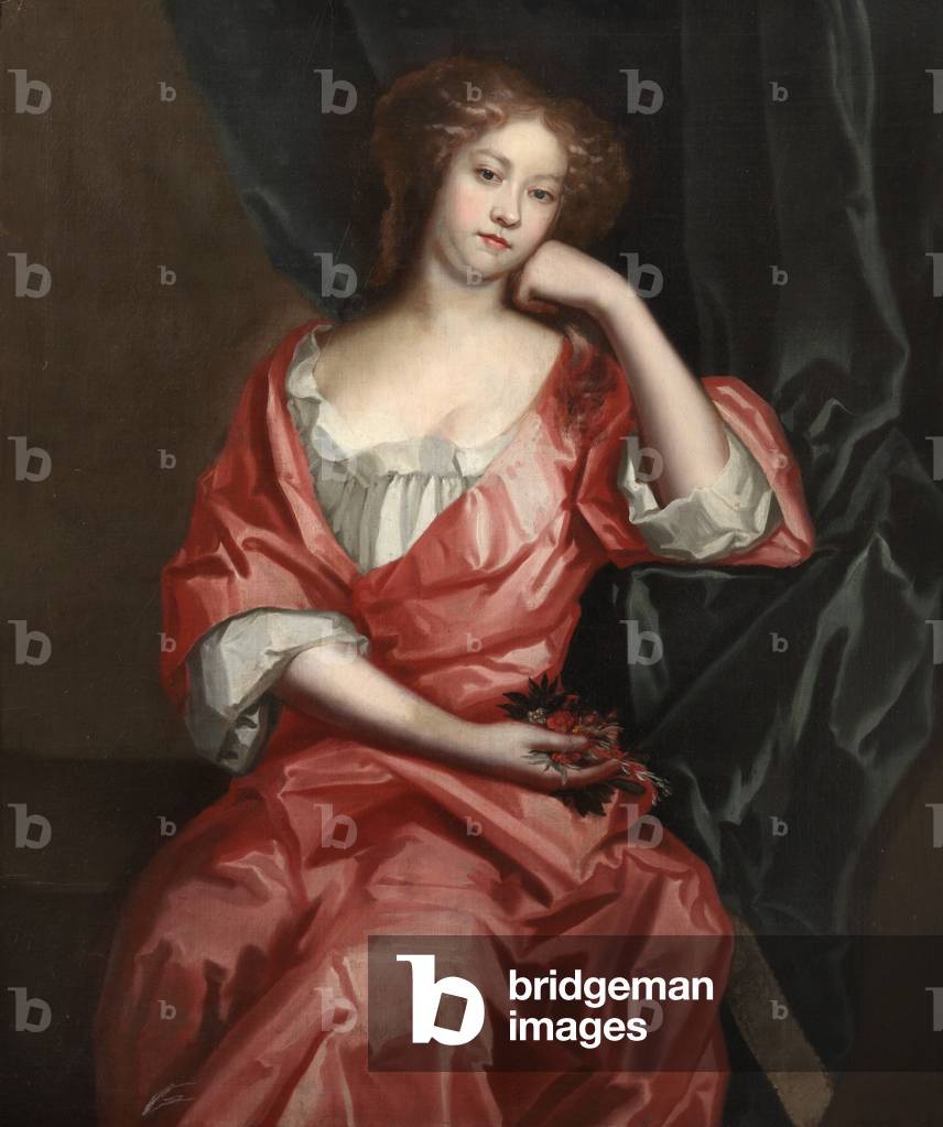 Bild von Gemälde "Eine unbekannte Dame in einem rosa Kleid (Wahrscheinlich Hester Price" von English School