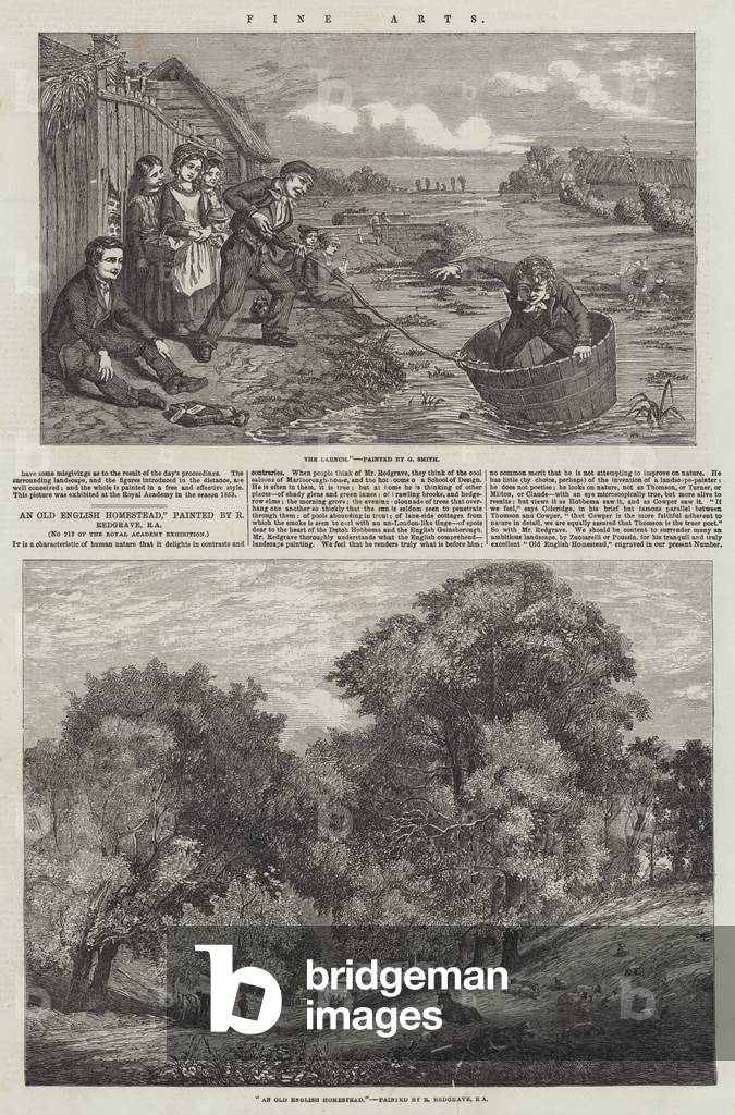 Beaux-arts (gravure) 1854 par English School
