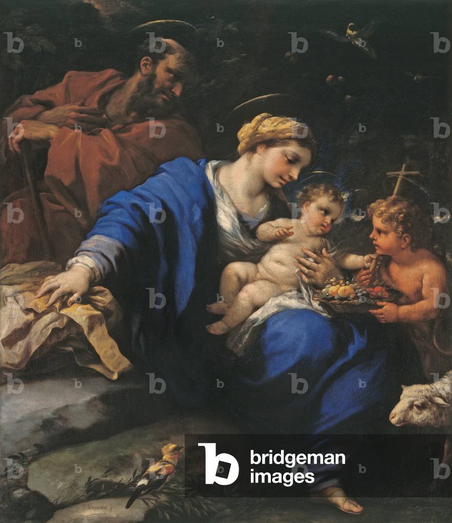 Image of Holy Family with the Infant St John the Baptist, c.1675 by ...