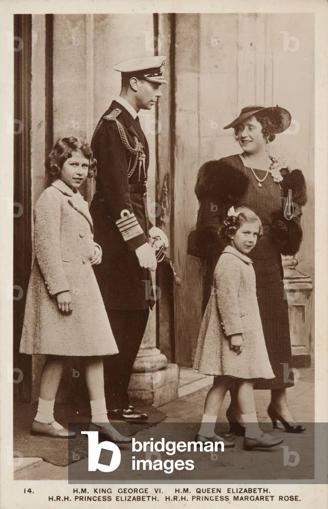 La famiglia reale, c1936 (foto b/n)