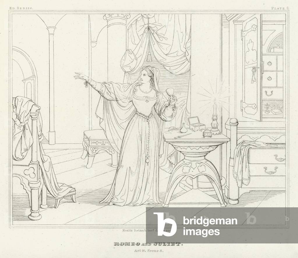 Romeo e Giulietta, atto IV, scena 3 (incisione)