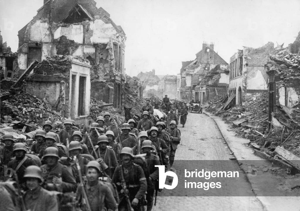 Immagine di Fotografia "Soldati tedeschi durante la battaglia della Somme" 1916, b/w