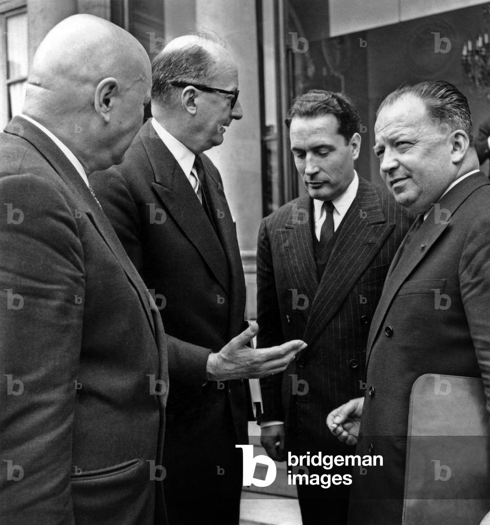 Consiglio straordinario dei ministri dell'Elysee a Parigi il 3 agosto 1956: Maurice Lemaire (Ministro francese