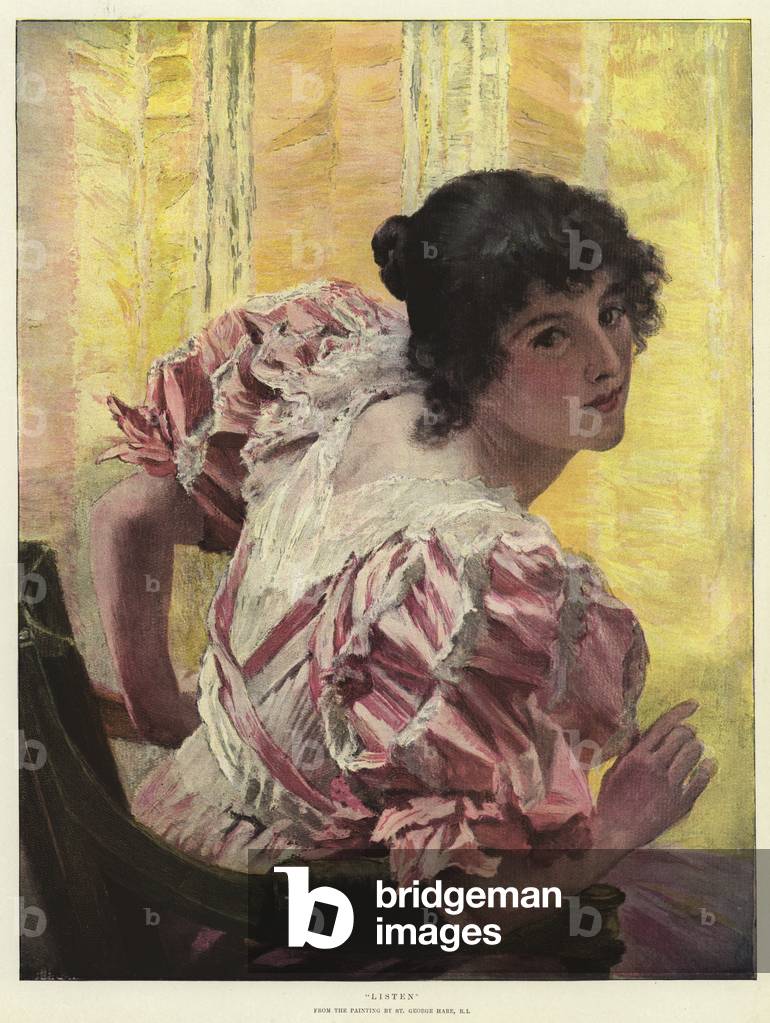 Hören (Farbe Litho)