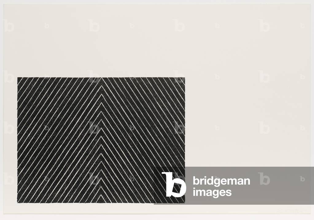 punto di pini, dal nero serie II, 1967 (lito)