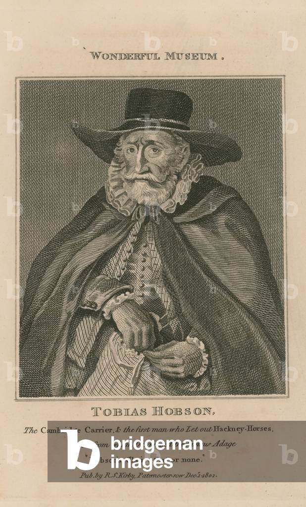 Ritratto di Tobias Hobson (incisione)