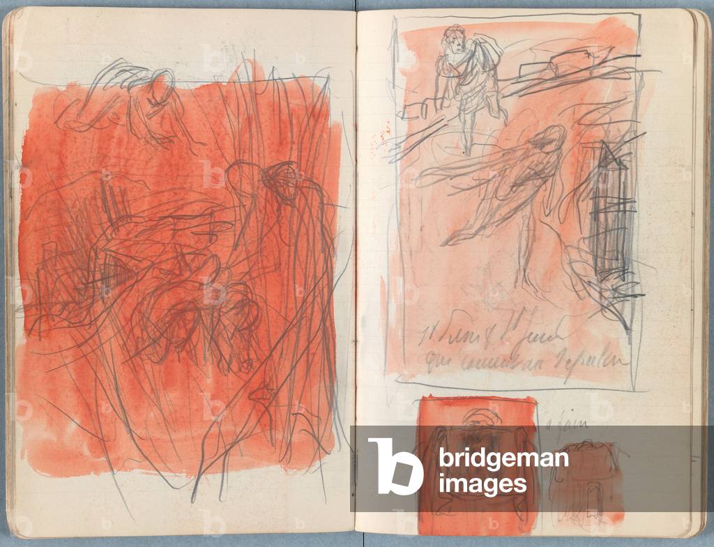 Pagine da un album di Sketches for The Life of Nostro Lord Jesus Christ, fine 1880 (grafite e lavaggio su cart