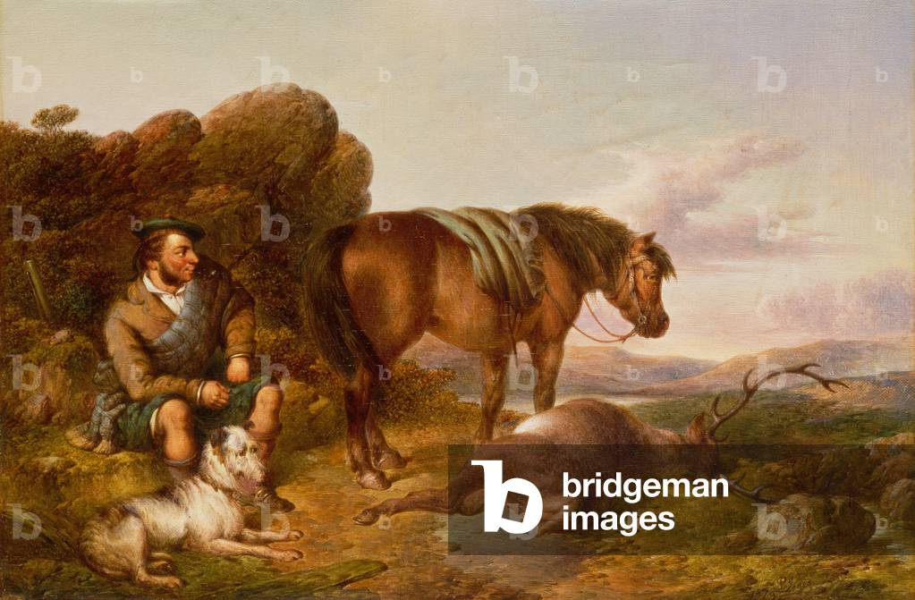 Nelle Highlands (olio su tela)