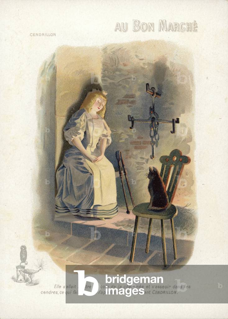 Cenerentola, dormiente (cromolito)