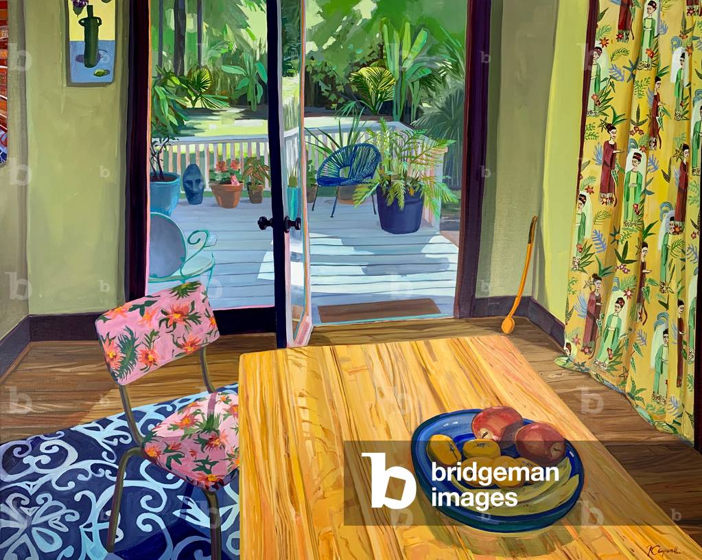 Immagine di Dipinto "Frida e io in un Summers Day" 2019 di Rachel Campbell